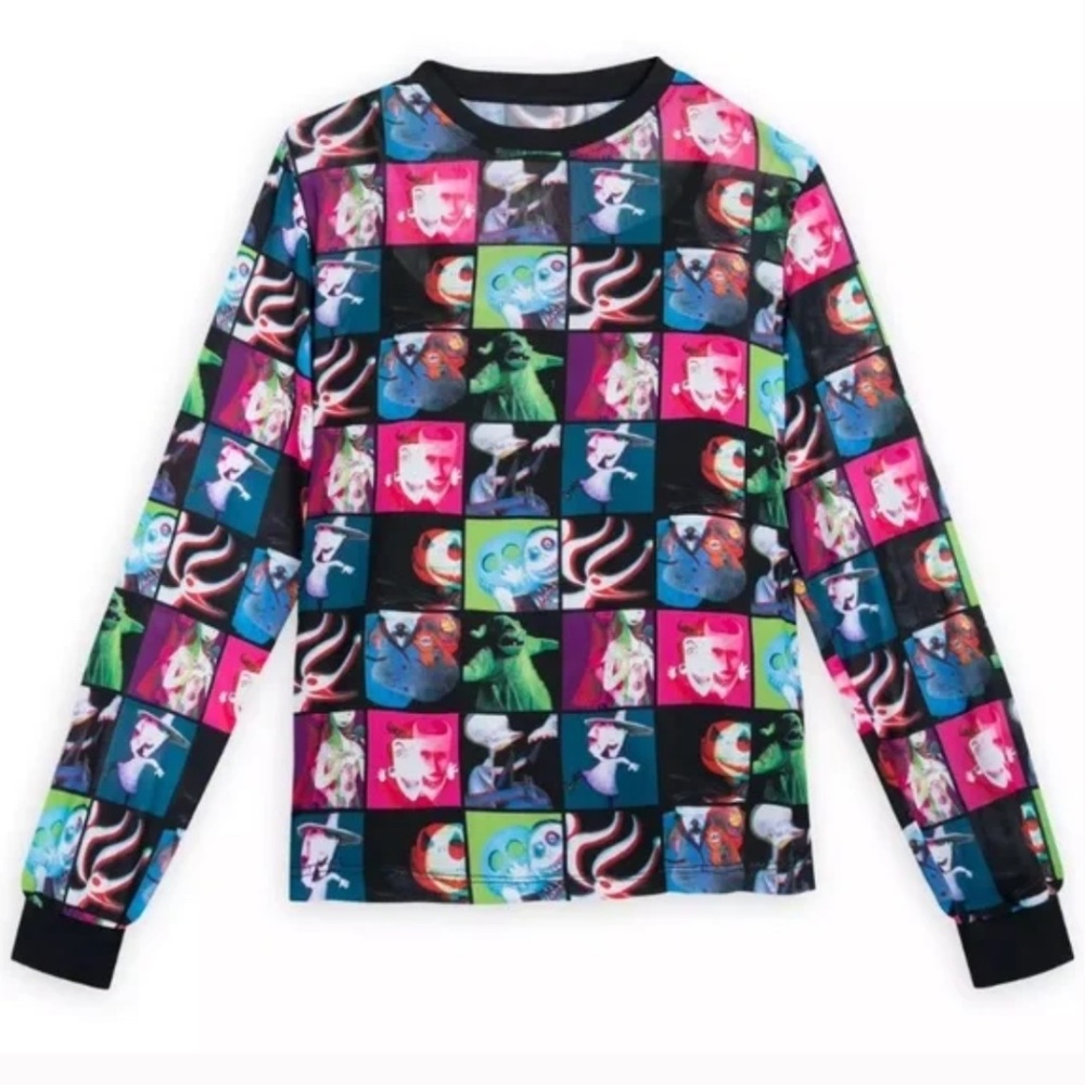 The nightmare before Christmas mesh  long sleeve, 1X (2X)